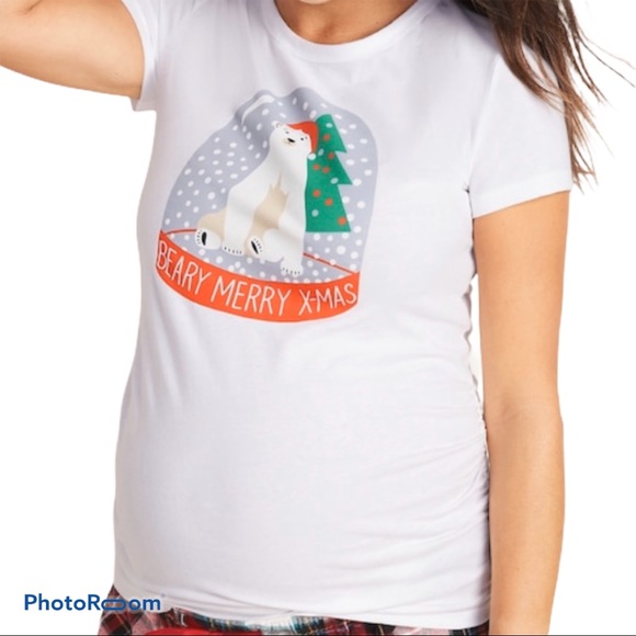 Old Navy Maternity Slim-Fit Graphic Tee, S - Picture 1 of 7